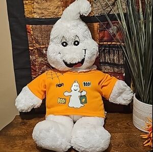 Build-A-Bear White Boo-ridic Ghost Plush Halloween with Shirt